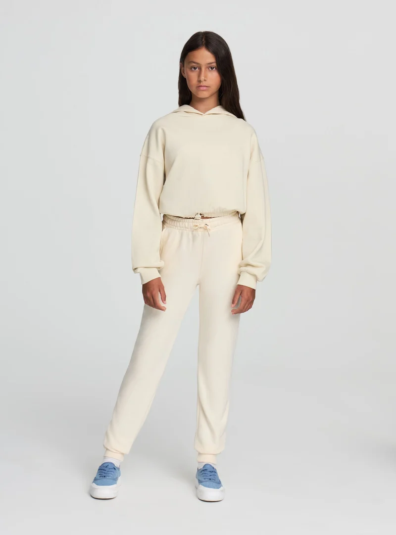 Pantaloni tuta tinta unita