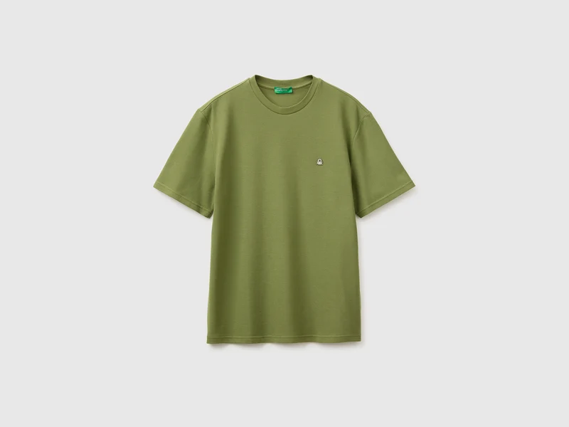 T-shirt in piquet di cotone bio