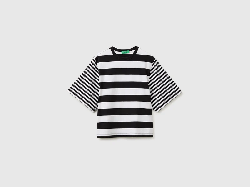 T-shirt rigata over fit