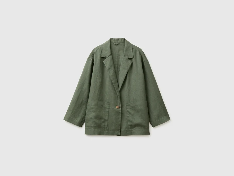 Blazer monopetto 100% lino
