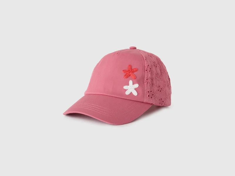 Cappello baseball con pizzo sangallo