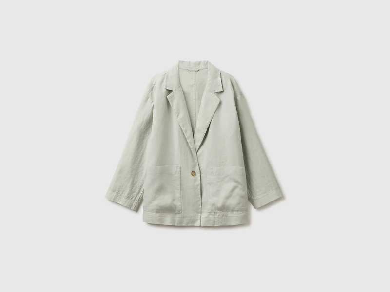 Blazer monopetto 100% lino