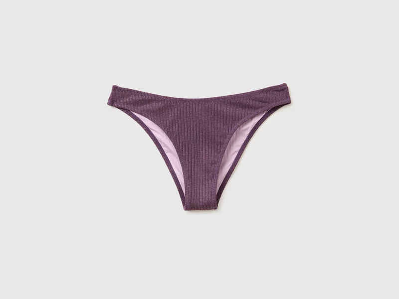 Slip mare a costine con lurex