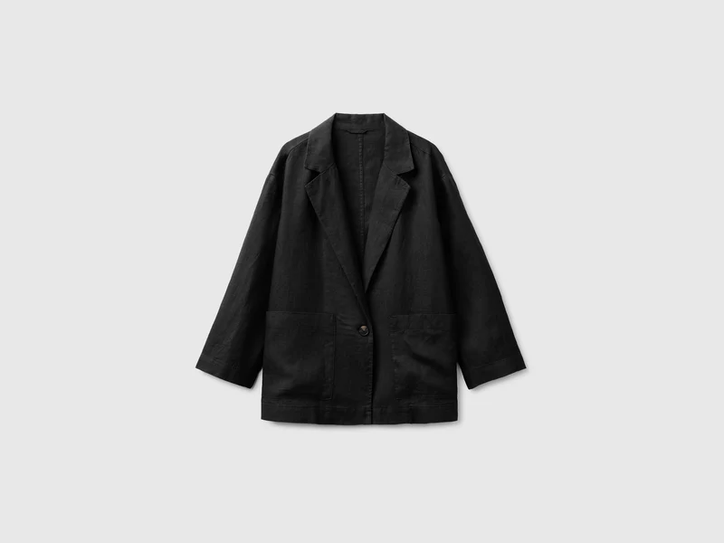 Blazer monopetto 100% lino