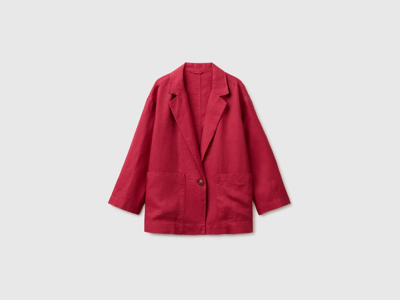 Blazer monopetto 100% lino