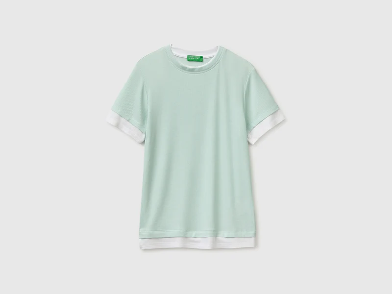 T-shirt slim fit a costine