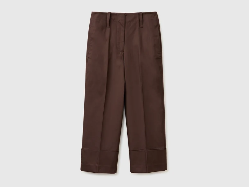 Pantaloni con risvolto