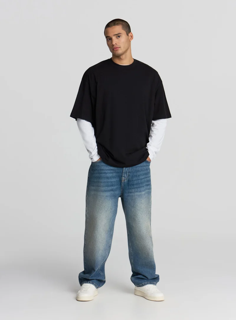 T-shirt oversize tinta unita