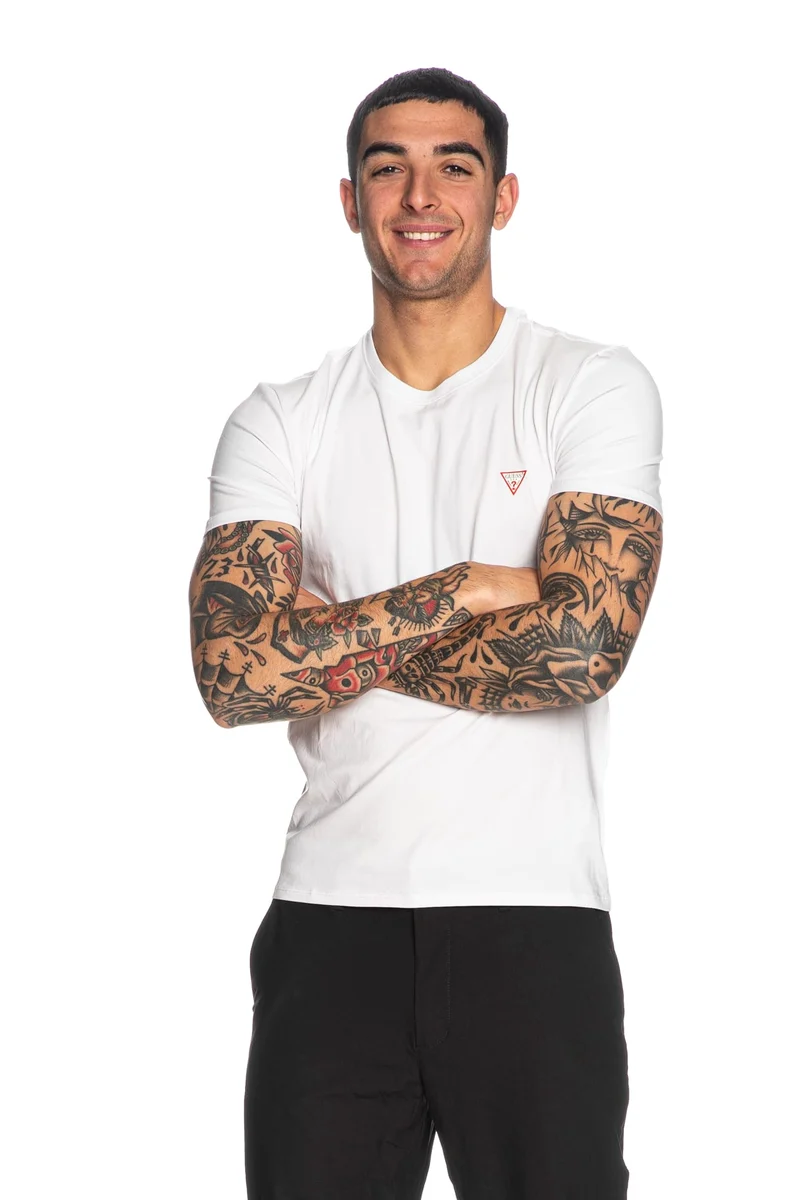 T Shirt Guess Core Tee Da Uomo Bianca