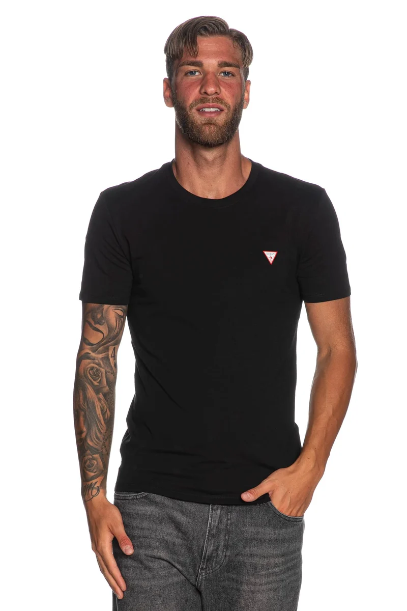T Shirt Guess Core Tee Da Uomo Nera