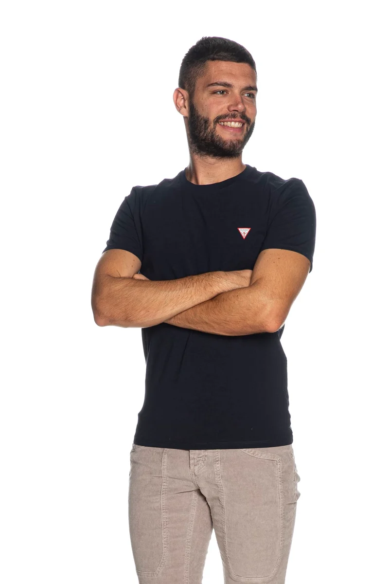 T Shirt Guess Core Tee Da Uomo Blu Navy