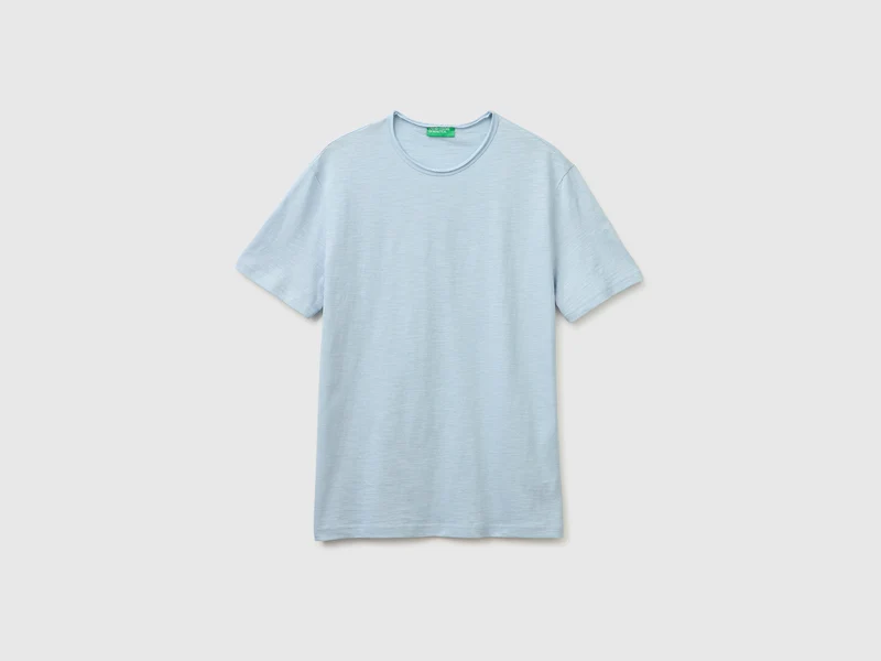 T-shirt in cotone fiammato