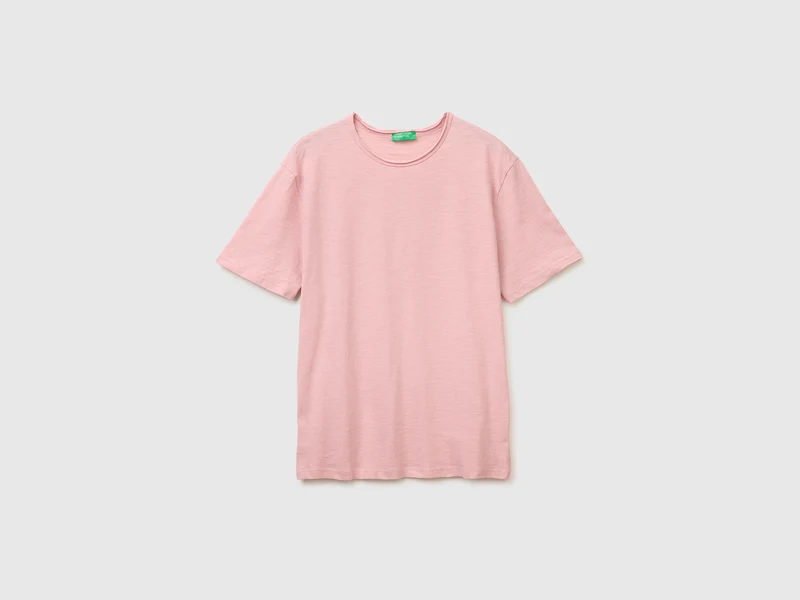 T-shirt in cotone fiammato