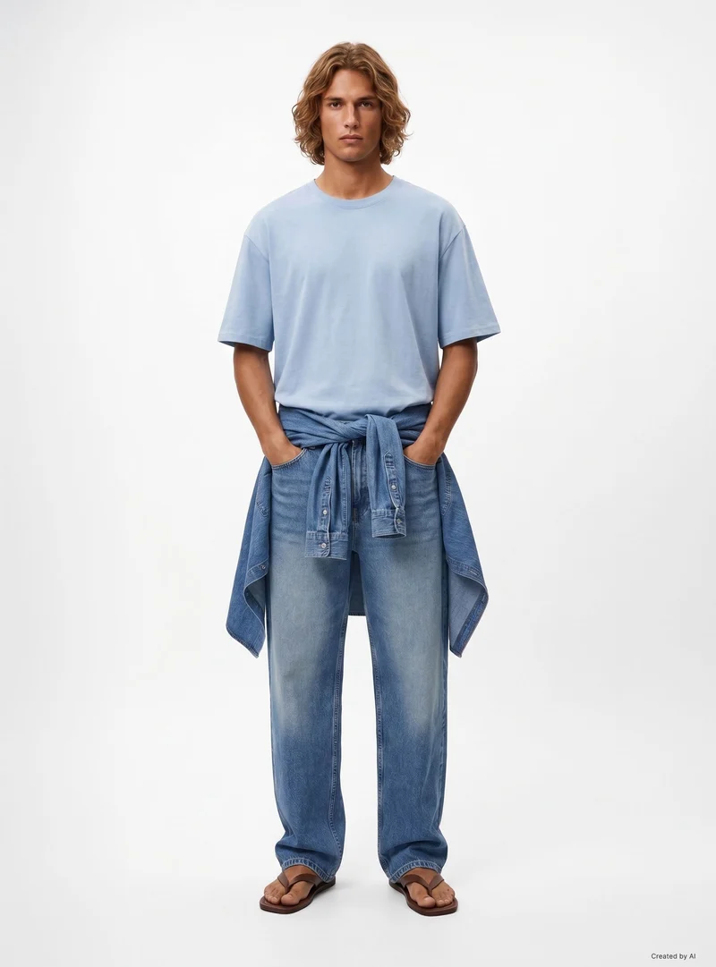 T-shirt oversize tinta unita