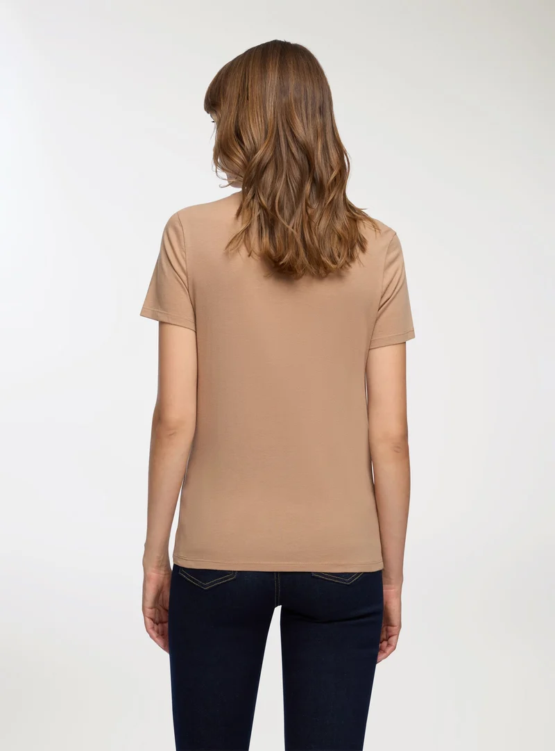 T-shirt con stampa bocche