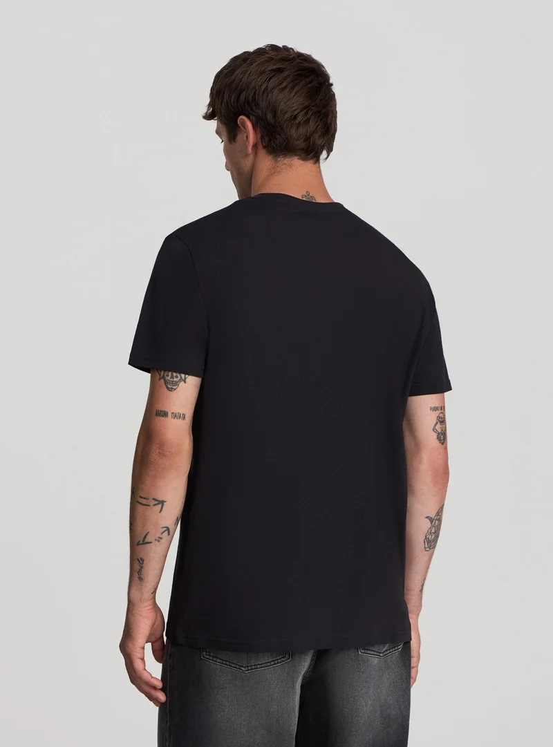 T-shirt con stampa moto