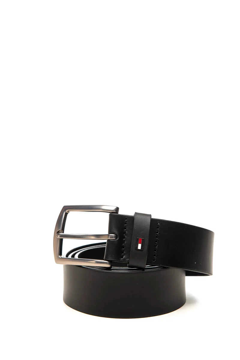 Cinta Tommy Hilfiger Denton 40 Gp Da Uomo Nera In Pelle