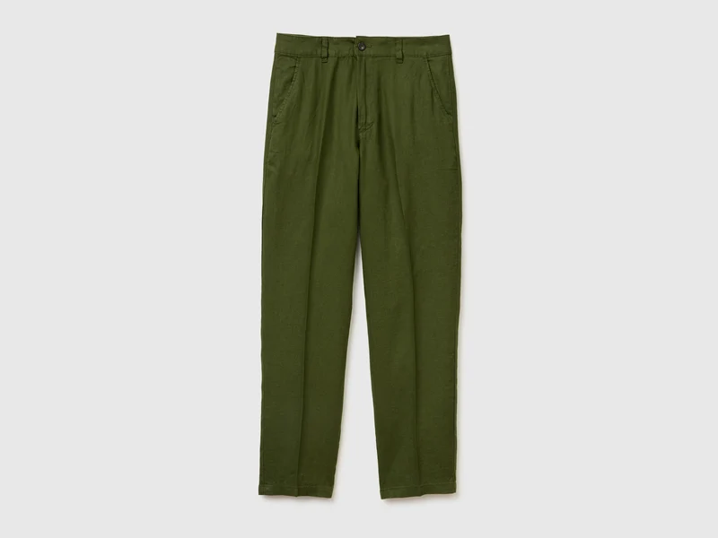 Chino straight in puro lino