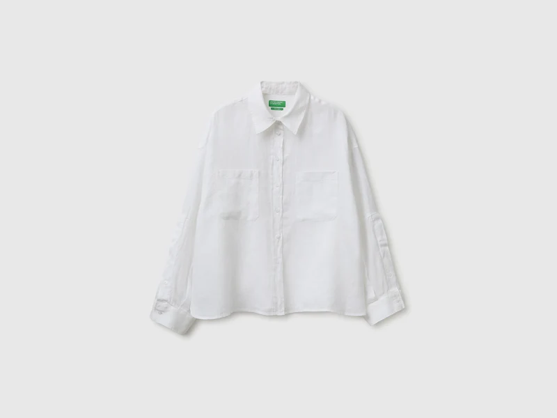 Camicia con tasche 100% lino
