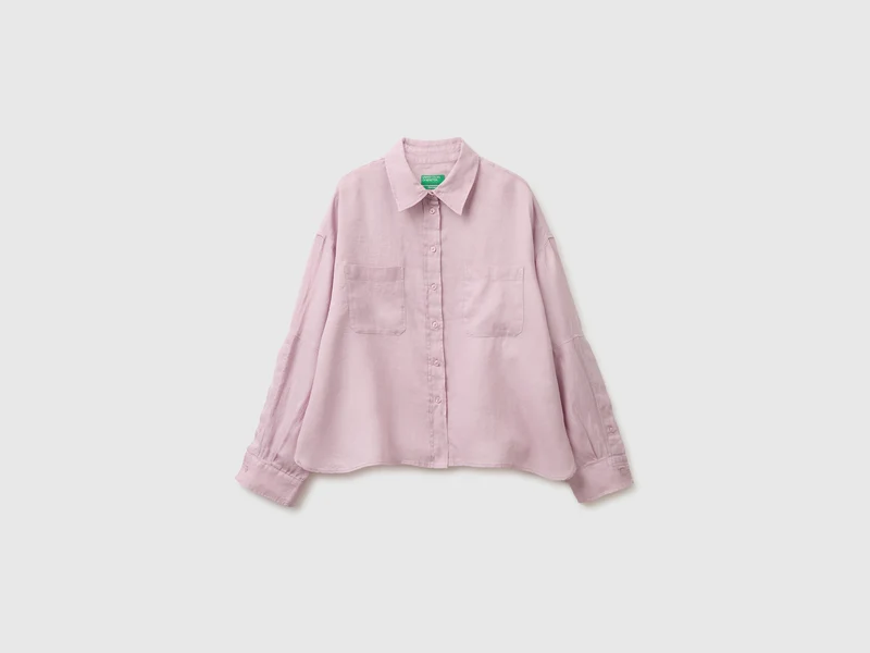 Camicia con tasche 100% lino