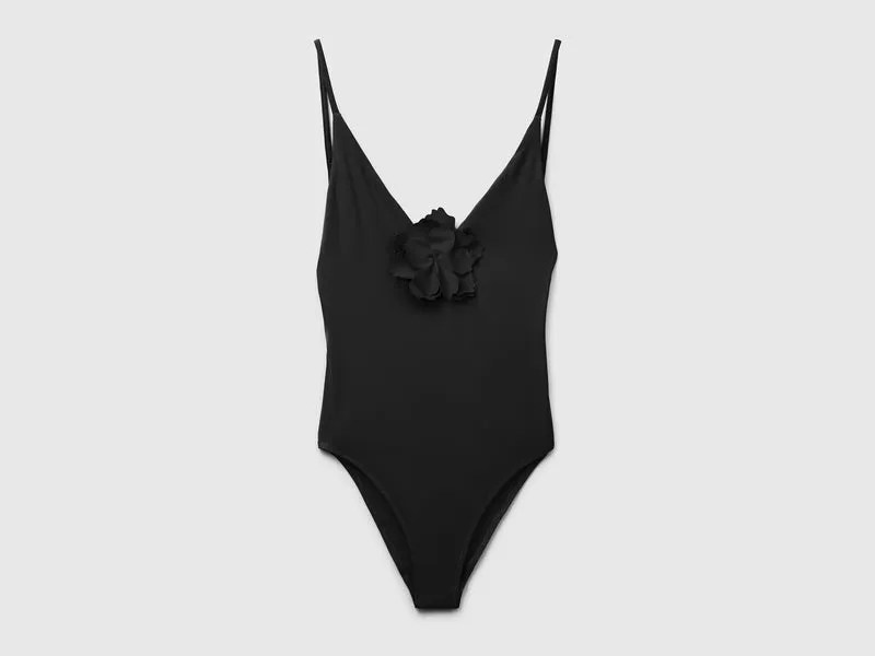 Costume intero con applicazione fiore