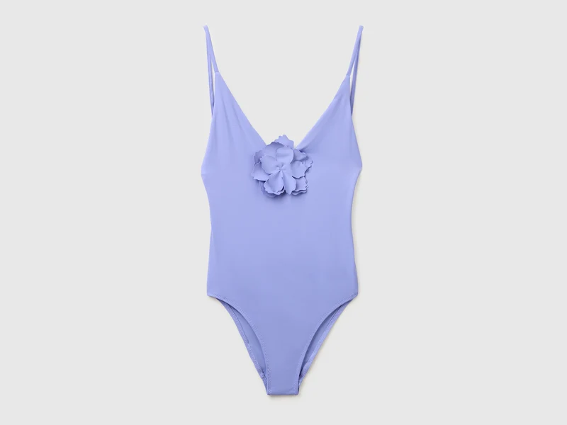 Costume intero con applicazione fiore