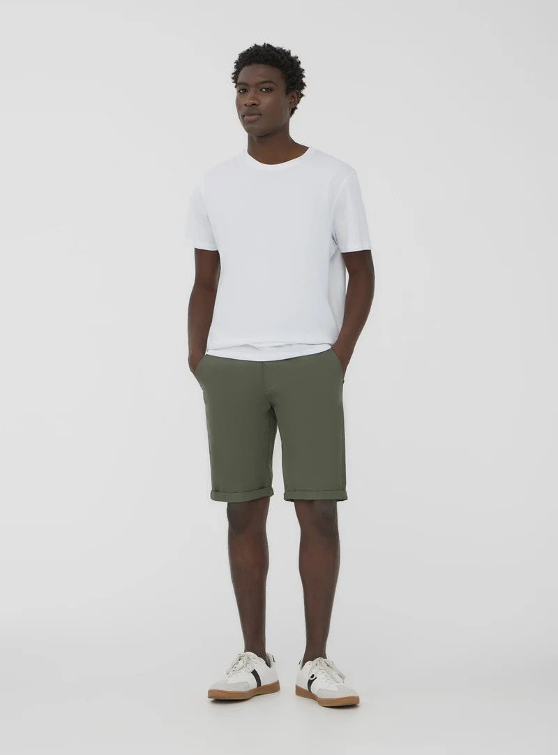 Bermuda chino tinta unita