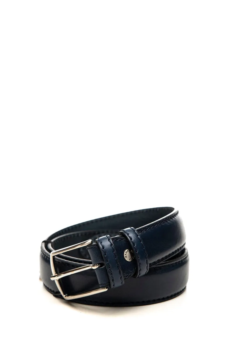 Cintura Marco Celli Taurus 35 Da Uomo Blu Navy In Pelle