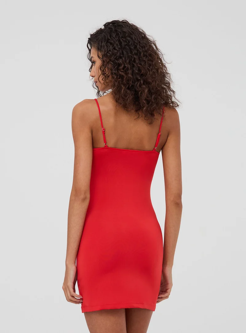 Bodydress con coppe tinta unita