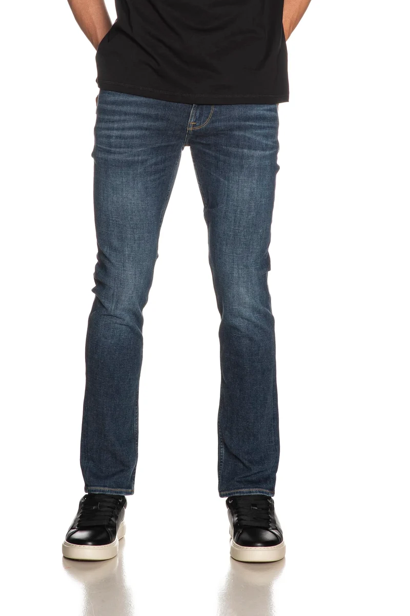 Jeans Guess Finnley Warm Touch Med Da Uomo Denim Medium Blu