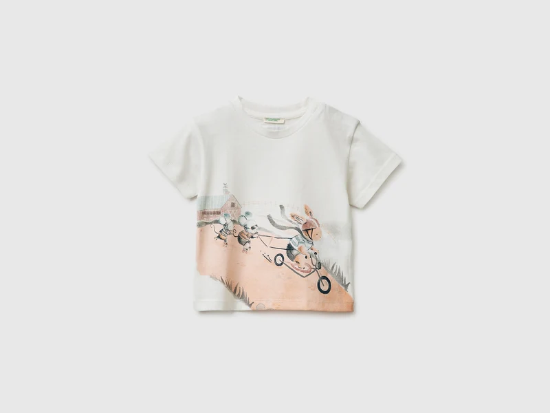 T-shirt con stampa animaletto