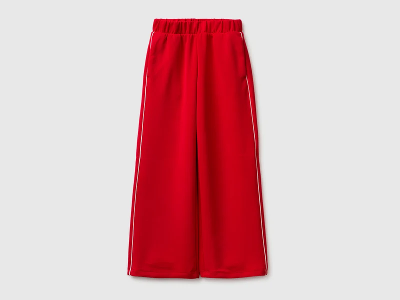 Pantaloni wide fit in neoprene