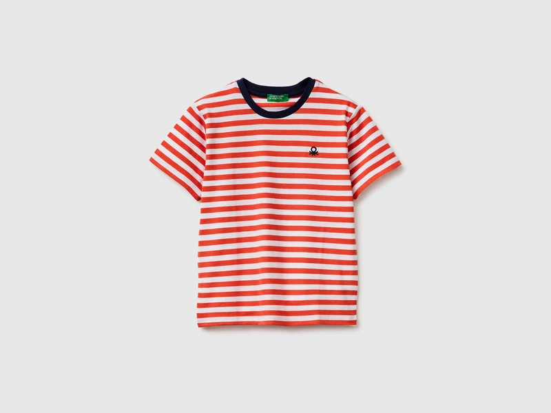 T-shirt manica corta a righe