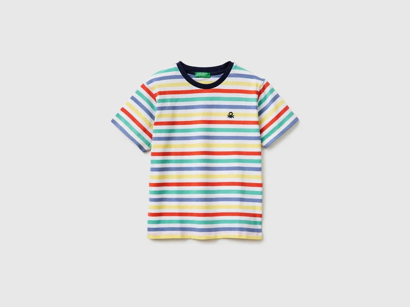 T-shirt manica corta a righe