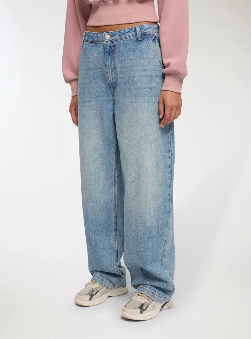 Jeans baggy tasche oblique