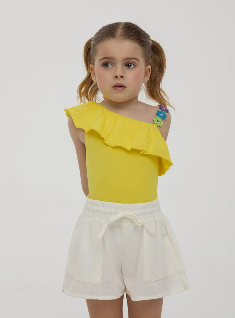 Shorts tessuto leggero con coulisse