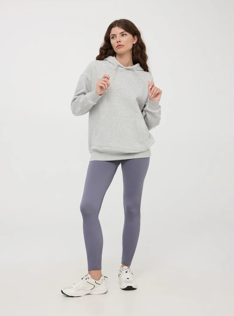 Leggings seamless a vita alta a costine
