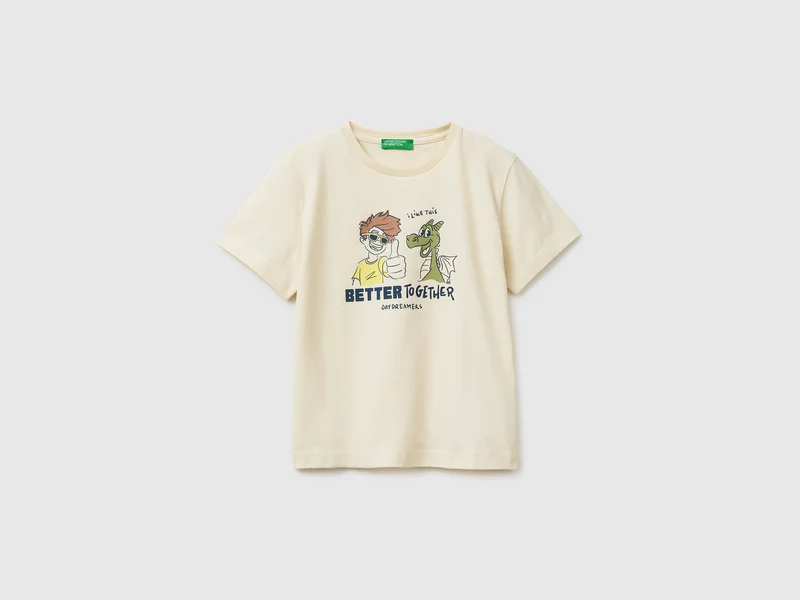 T-shirt girocollo con stampa