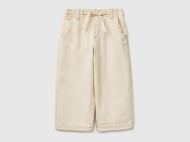 Pantaloni loose fit con coulisse