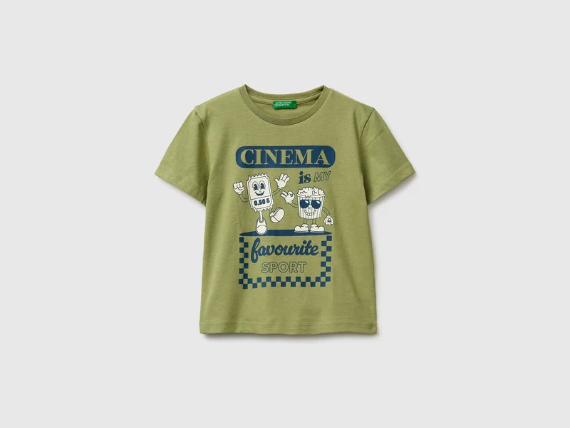 T-shirt girocollo con stampa