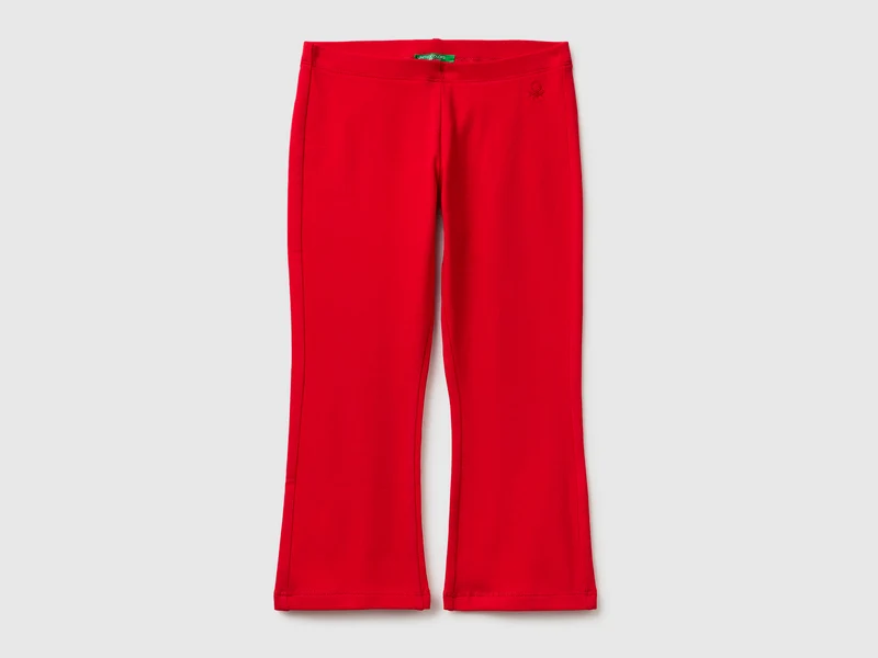 Leggings a zampa in cotone stretch