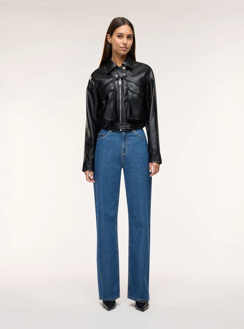 Bomber corto con maxi tasche