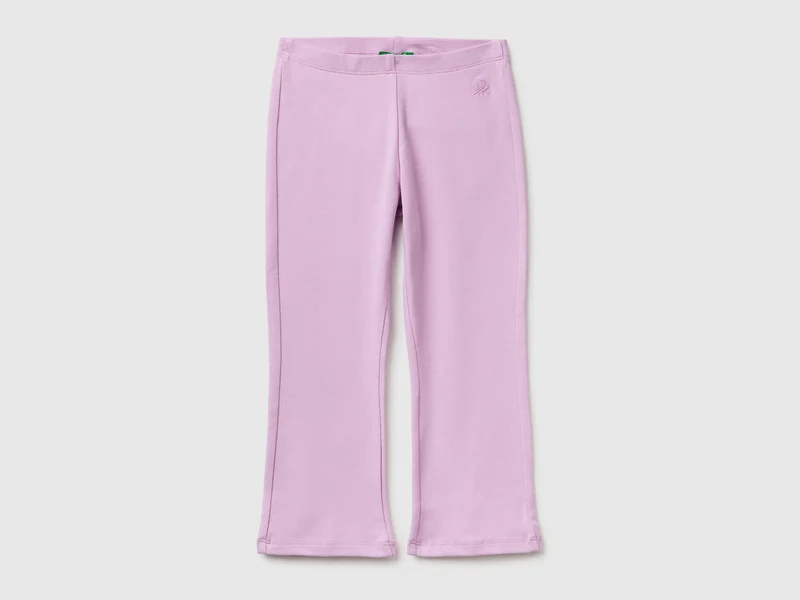 Leggings a zampa in cotone stretch