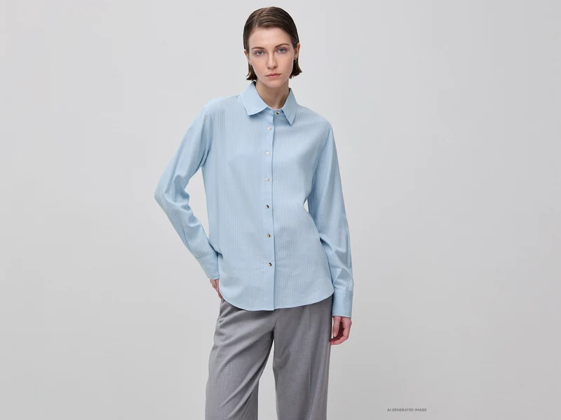 Camicia fluida a righe