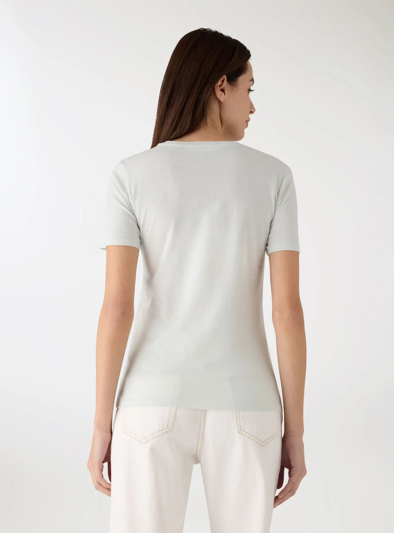 T-shirt con stampa cocktail