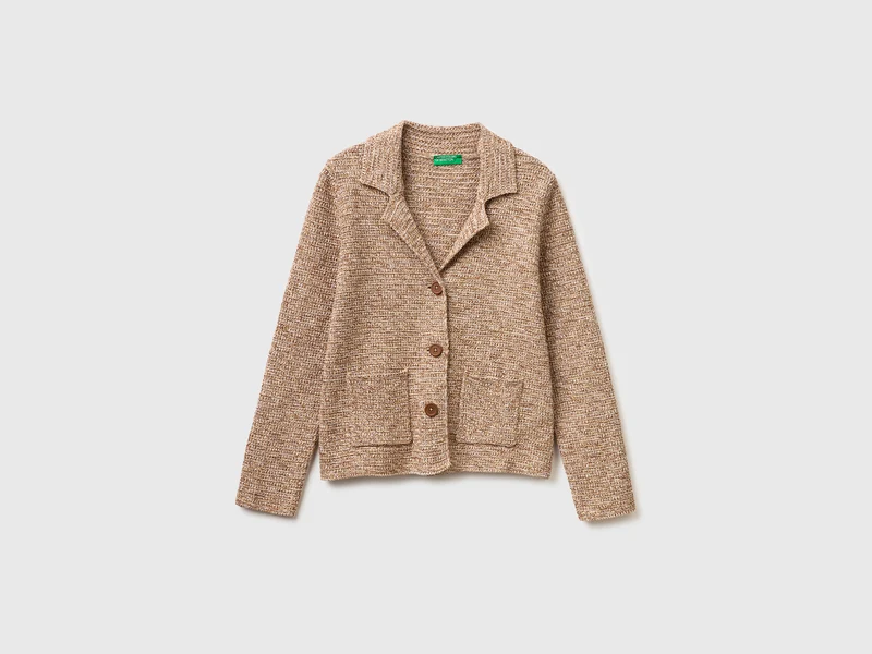 Blazer in maglia 100% cotone