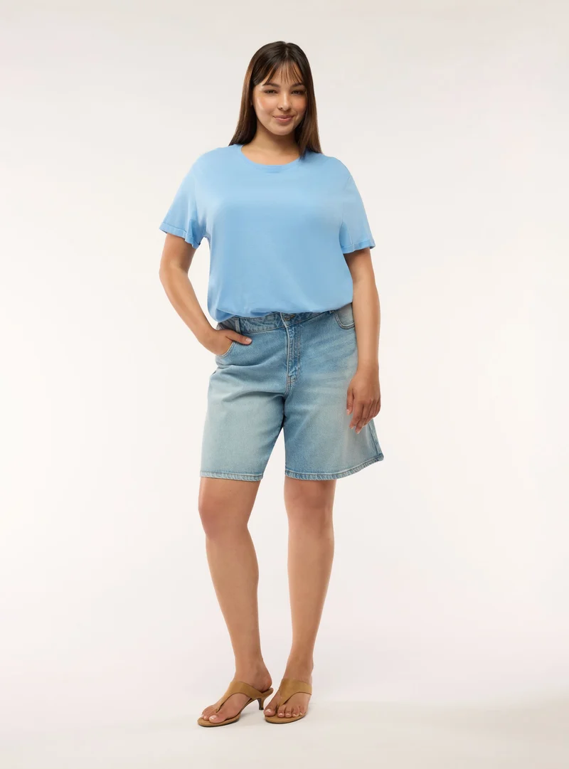 T-shirt maxi a tinta unita