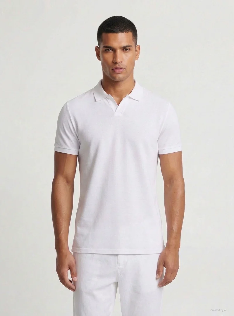 T-shirt polo tinta unita
