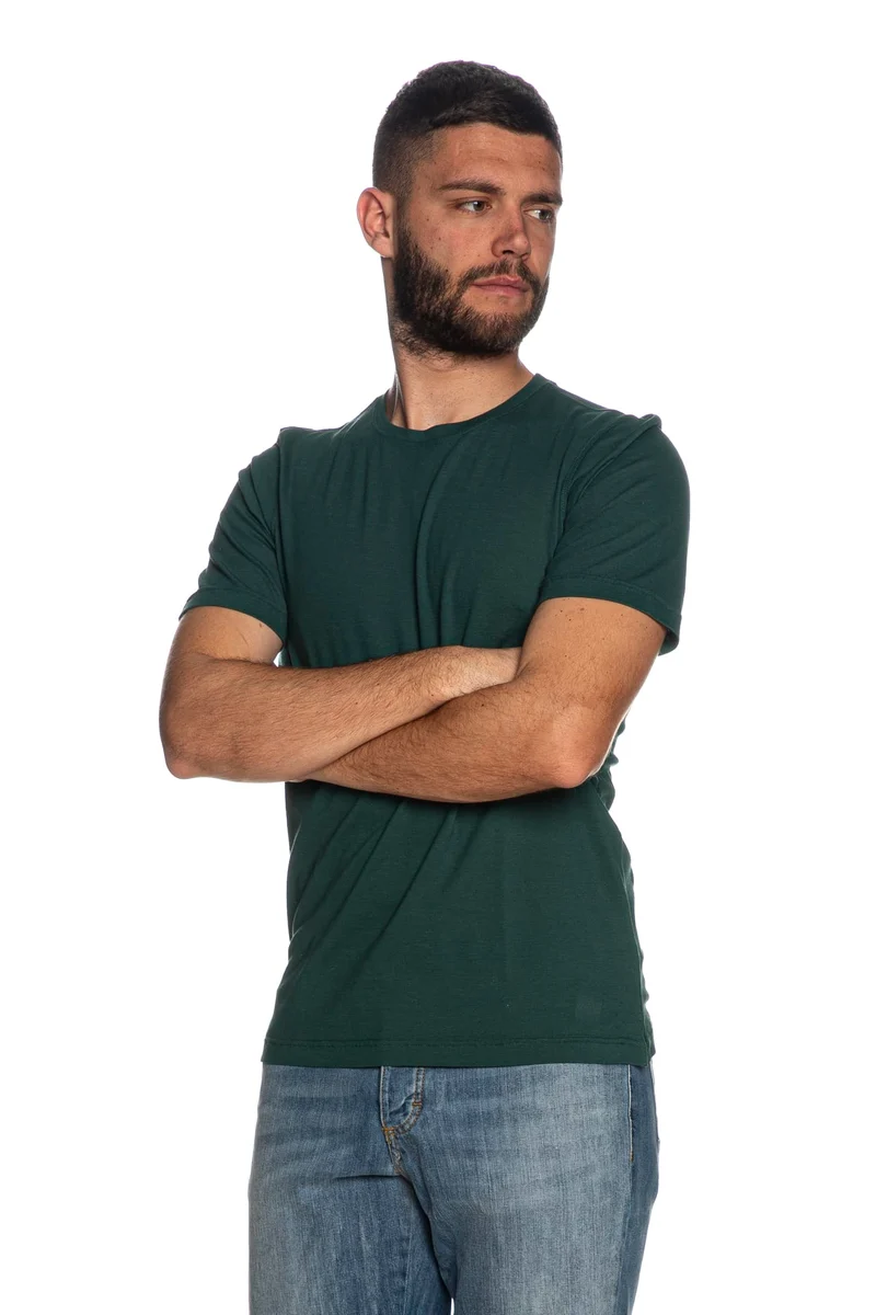 T Shirt Gran Sasso Ss Pq Da Uomo Verde Abete
