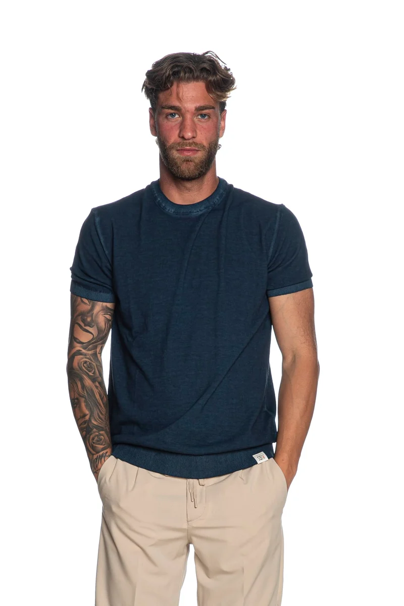 Maglia Peuterey Tiagra Dauomo Blu Navy